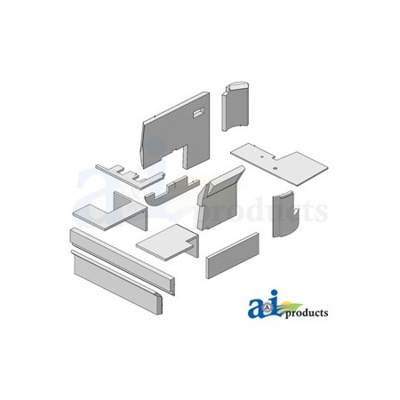 A & I Products Cab Upholstery Kit (4WD) 48.5" x35" x5.5" A-K64254